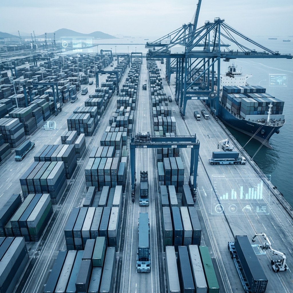 Automated container port